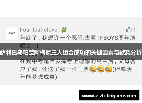 萨利巴乌帕楚阿梅尼三人组合成功的关键因素与默契分析